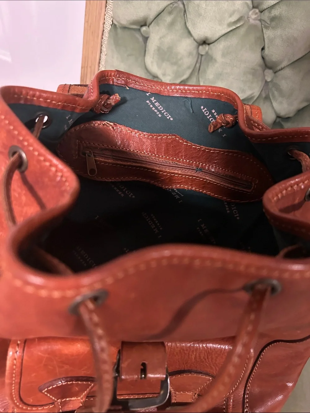 Italian Vintage Leather Backpack